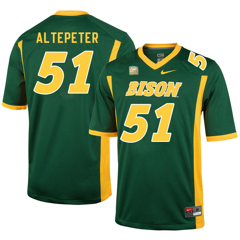 Men #51 Austin Altepeter North Dakota State Bison College Football Jerseys Sale-Green